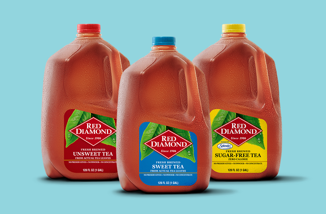 Jugs of Red Diamond Tea
