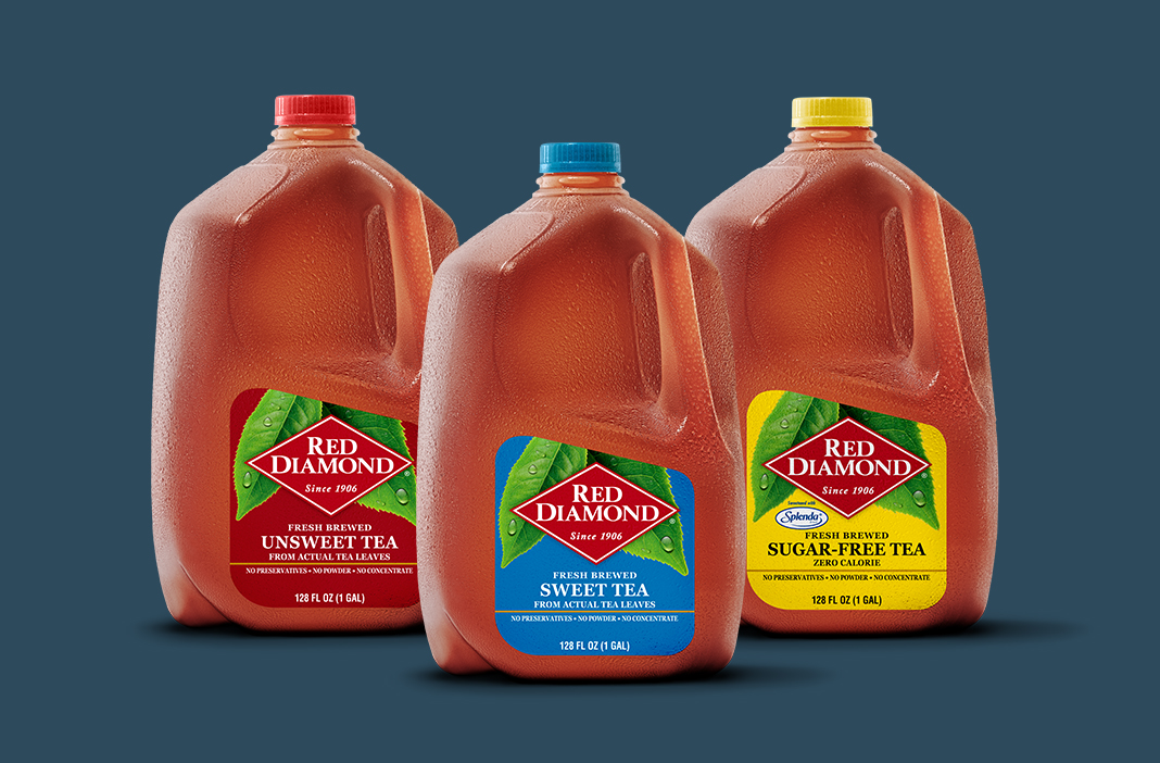 Jugs of Red Diamond Tea